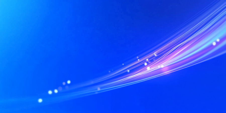 蓝色背景中紫色线条与光点交织 蓝色背景中紫色线条与光点交织