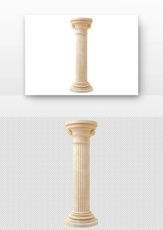 古典风格的石柱 PNG