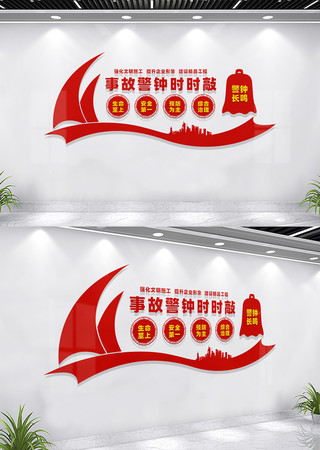 工地安全生产文化墙宣传标语 CDR