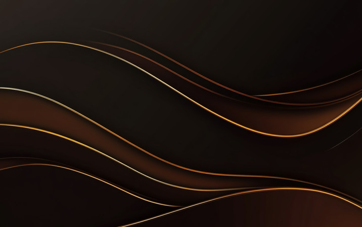 金色线条在深色背景上交织 金色线条在深色背景上交织