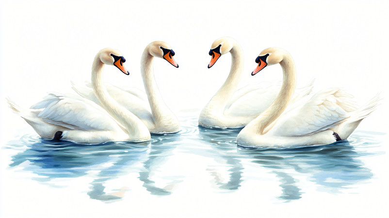 美丽的天鹅 美丽的天鹅