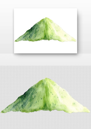 水彩山丘 水彩山丘