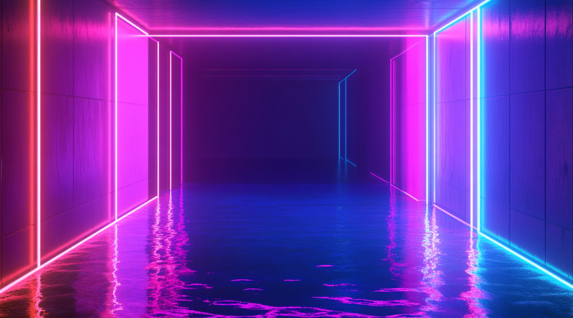 霓虹灯光隧道 霓虹灯光隧道