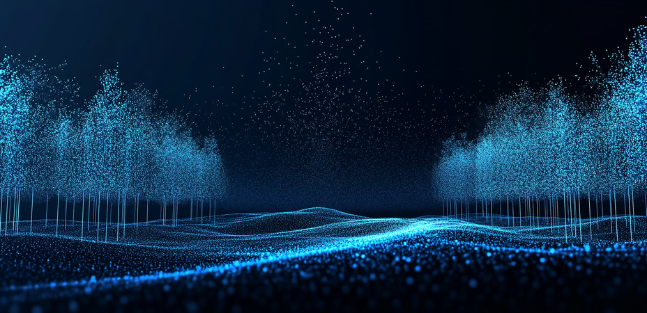 ��ɫ���ӹ��ɵ�ɭ��