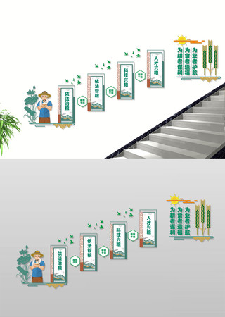 粮食安全战略楼道文化墙 粮食安全战略楼道文化墙