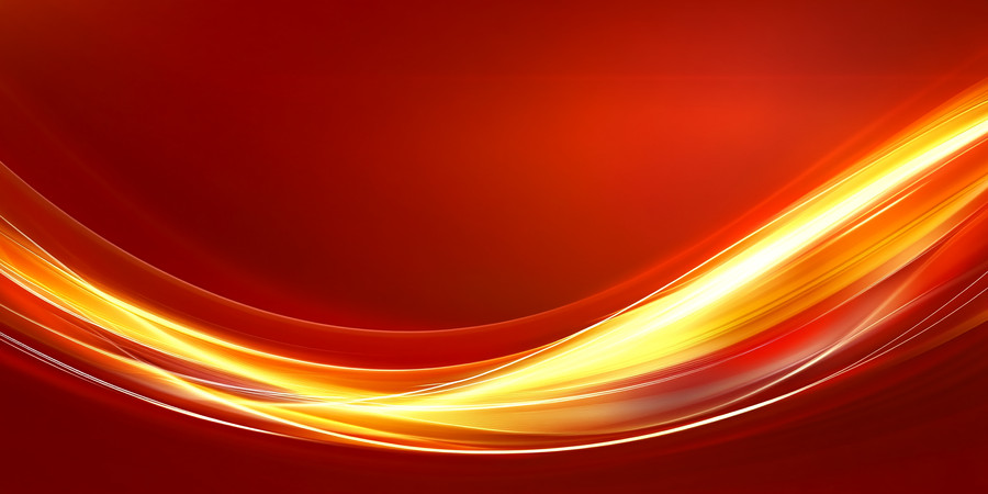 红色背景上的金色光带 红色背景上的金色光带