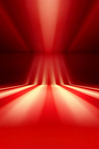 红色背景上的聚光灯效果