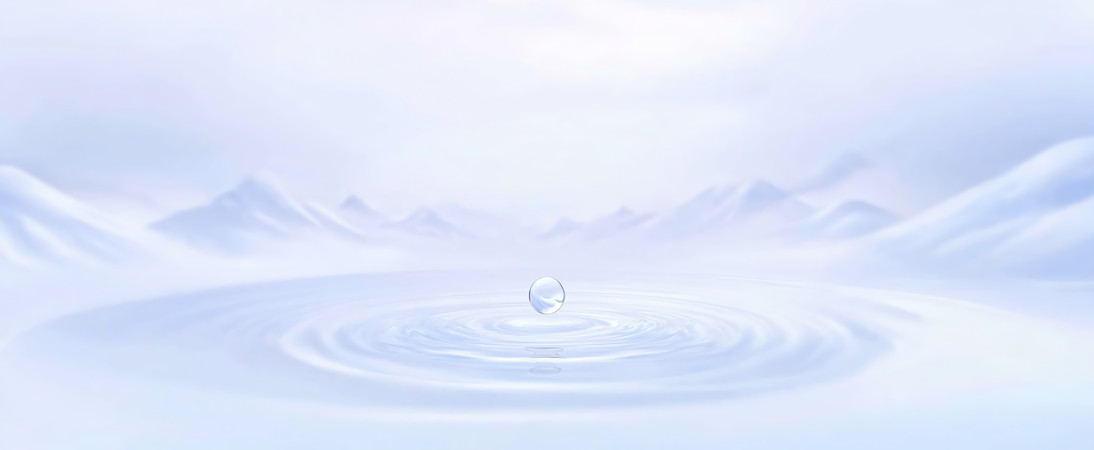 水珠入水涟漪荡漾的静谧画面 水珠入水涟漪荡漾的静谧画面