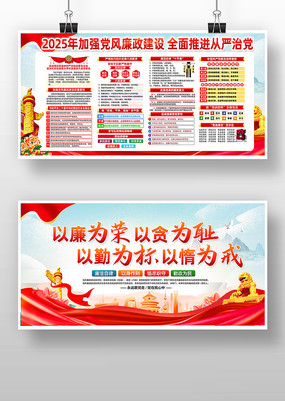 2025加强党风廉政建设版面