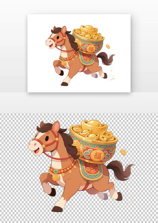 卡通马年素材 卡通马年素材