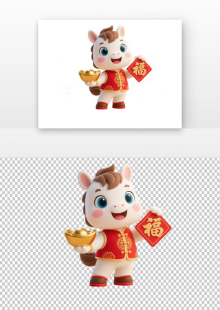 卡通马元素 卡通马元素