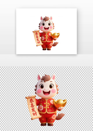 福运萌马贺岁吉祥如意 福运萌马贺岁吉祥如意