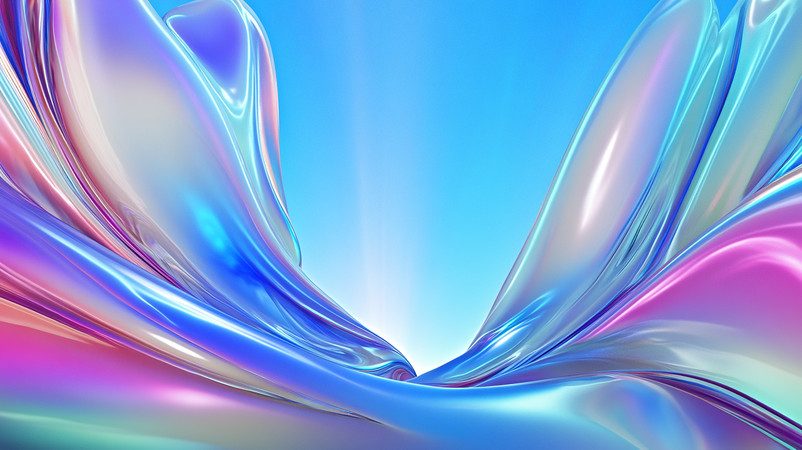 梦幻渐变色彩流动抽象背景 梦幻渐变色彩流动抽象背景