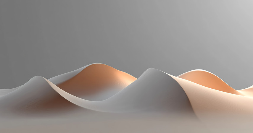 柔和渐变色调的抽象山丘形态 柔和渐变色调的抽象山丘形态