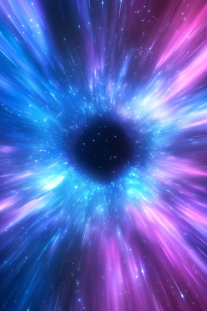 宇宙黑洞绚丽星芒