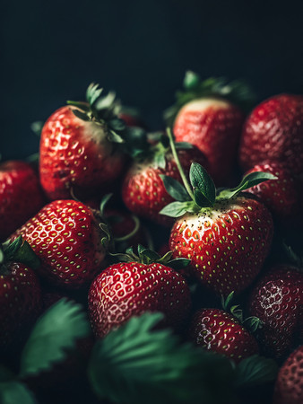 美味多汁的草莓 美味多汁的草莓