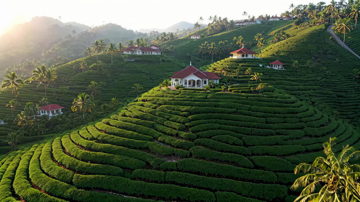 茶园风光俯瞰 茶园风光俯瞰
