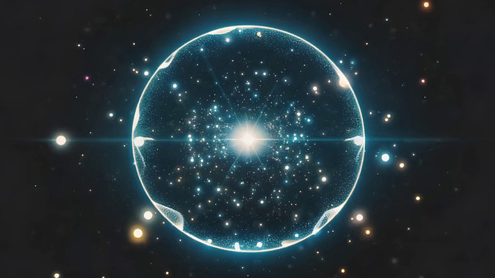 发光球体粒子特效画面 发光球体粒子特效画面