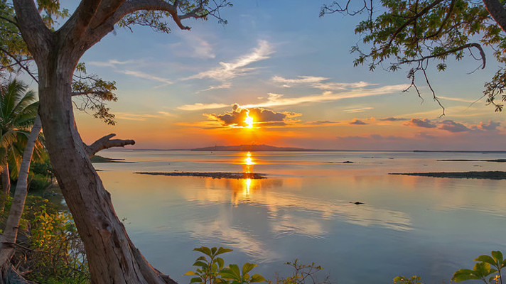 海边日落自然风光 海边日落自然风光