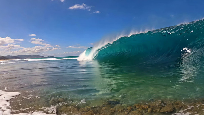 海边壮观海浪景象 海边壮观海浪景象