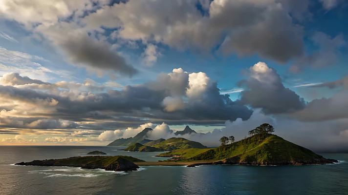 海岛自然风光全景 海岛自然风光全景