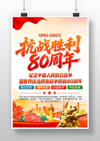 抗战胜利80周年展板 抗战胜利80周年展板