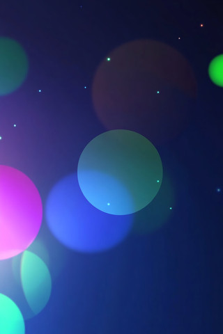 梦幻星空背景下的彩色光斑图片 梦幻星空背景下的彩色光斑图片