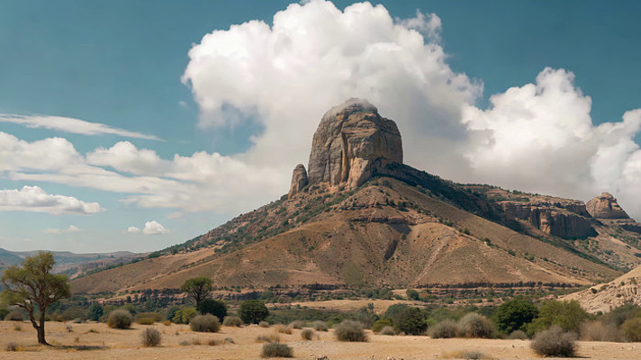 沙漠山脉自然风光 沙漠山脉自然风光