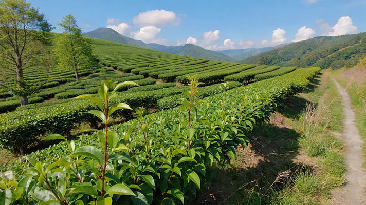 山间茶园自然风光 山间茶园自然风光