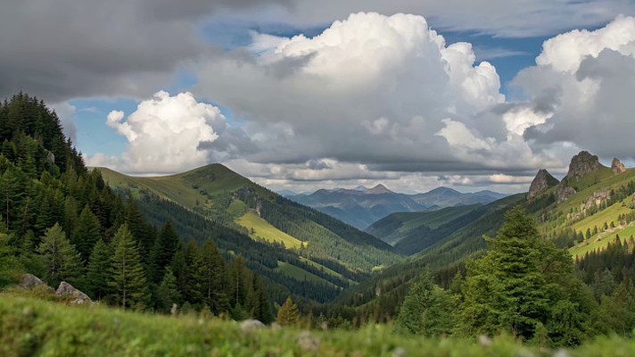 山林云海自然风光全景 山林云海自然风光全景