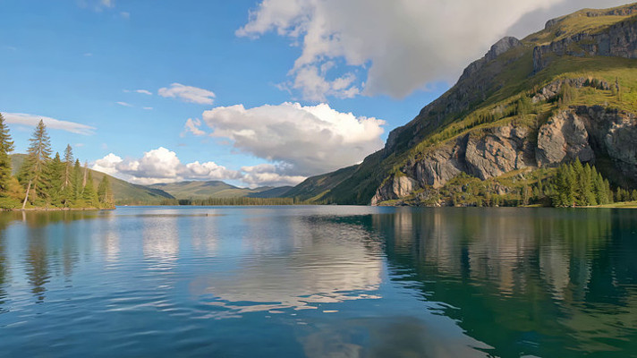 山水湖泊自然风光 山水湖泊自然风光