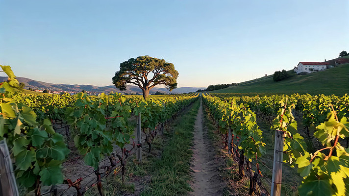 田园风光葡萄园景观 田园风光葡萄园景观