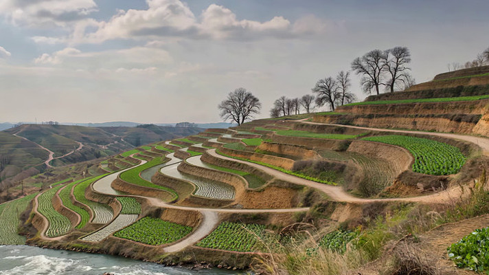 乡村梯田自然风光 乡村梯田自然风光