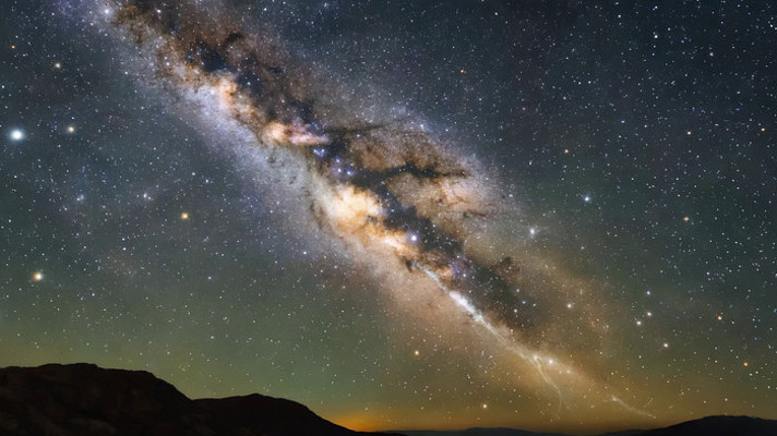 夜空下的银河星空素材 夜空下的银河星空素材