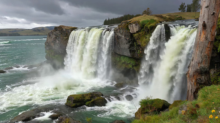 壮丽自然瀑布景观 壮丽自然瀑布景观