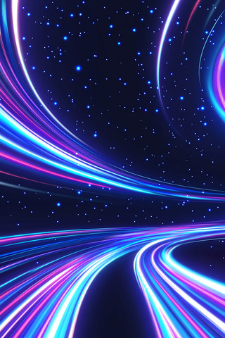 充满未来感的隧道背景是星空 充满未来感的隧道背景是星空