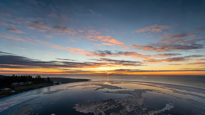 海边日落自然风光 海边日落自然风光
