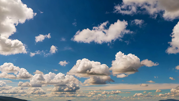 蓝天白云自然天空景象 蓝天白云自然天空景象
