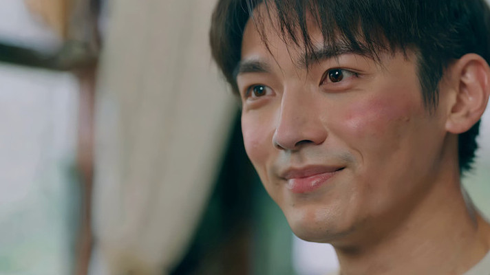 男子面部特写微笑素材 男子面部特写微笑素材