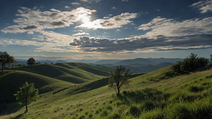 山丘自然风光 山丘自然风光
