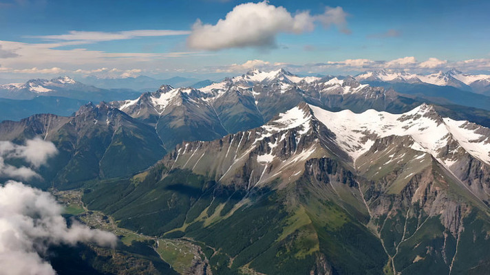 雪山山脉高空全景素材 雪山山脉高空全景素材