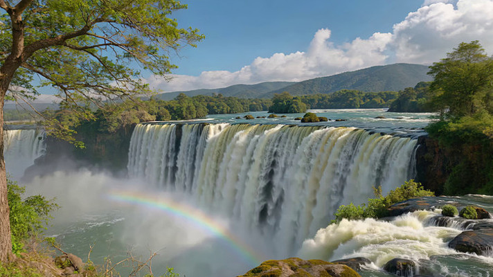 自然风光瀑布全景 自然风光瀑布全景