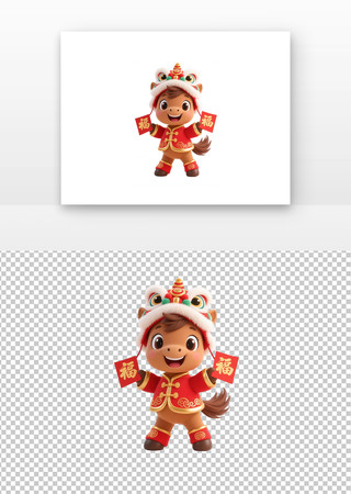 舞狮萌马贺新春 舞狮萌马贺新春