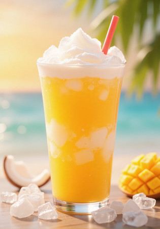 芒果汁冷饮