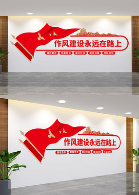 作风建设永远在路上文化墙
