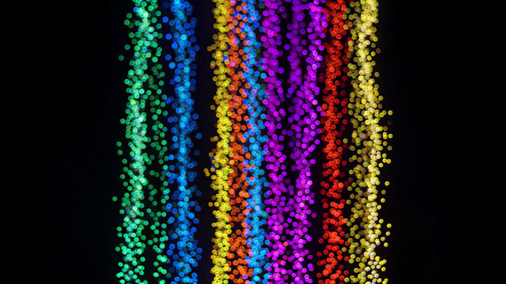 彩色粒子光效背景素材 彩色粒子光效背景素材