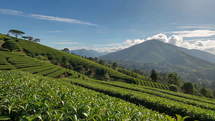 茶园茶山自然风光全景 茶园茶山自然风光全景