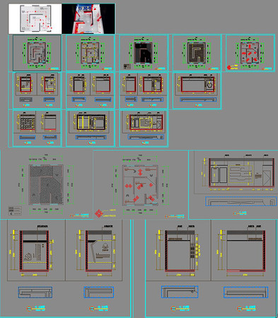 党建展厅CAD图纸 dwg