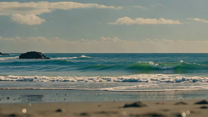 海边海浪与礁石景观 海边海浪与礁石景观