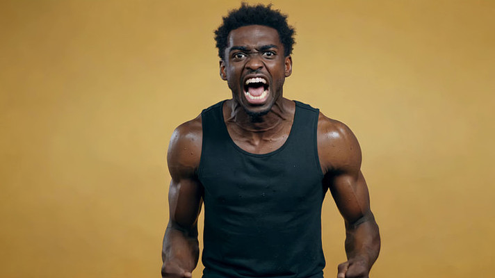 黑人男性张嘴咆哮素材 黑人男性张嘴咆哮素材